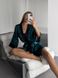 Домашний стильный шелковый комплекты (халат+рубашка) женский черного цвета 1005 фото 4 — Beauty&Fashion