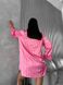 Шовкова смугаста домашня сорока вільного крою жіноча рожевого кольору 1105 фото 6 — Beauty&Fashion