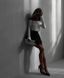 Однотонные юбка-шорты костюмные женские черного цвета R844/336 фото 3 — Beauty&Fashion