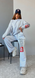 Стильный спортивный костюм свободного кроя (кофта+брюки) женский меланж цвета G1432/7161 фото 2 — Beauty&Fashion
