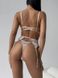 Неймовірно вишуканий комплект спідньої білизни з мереживом (бюстгальтер+трусики+пояс для панчох) жіночий пудрового кольору SM2209 фото 7 — Beauty&Fashion