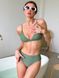Жіночий ніжний та неймовірний роздільний купальник (топ+плавки) (Зелений) 1586 фото 2 — Beauty&Fashion