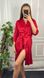 Жіночий стильний шовковий халат (Червоний) 074/22 фото 1 — Beauty&Fashion