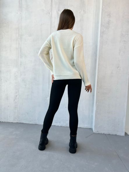 Ангоровый однотонный теплый свитер с мешкой женский черного цвета фото — Beauty&Fashion