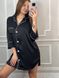 Женская легкая и нежная удлиненная шелковая домашняя сорочка черная 050/21 фото 1 — Beauty&Fashion