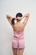 Жіноча шовкова піжама з кантом двійка (майка+шорти) (Темно-рожевий) 070/21.12 фото 7 — Beauty&Fashion