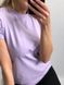 Женская удлиненная однотонная оверсайз футболка (Лавандовый) 126/23.18 фото 4 — Beauty&Fashion