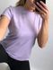 Женская удлиненная однотонная оверсайз футболка (Лавандовый) 126/23.18 фото 2 — Beauty&Fashion