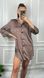 Женская шелковая невероятная рубашка(Шоколадная) 050/21 фото 3 — Beauty&Fashion