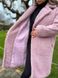 Меховая однотонная теплая шубка на пуговицах женская пудрового цвета R4946/268 фото 2 — Beauty&Fashion