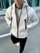 Трендовая демисезонная однотонная куртка софт шел на микрофлисе мужская бежевого цвета 1693939350 фото 2 — Beauty&Fashion