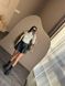 Шкіряні однотонні стильні шорти на флісі жіночі чорного кольору R1544/187 фото 3 — Beauty&Fashion