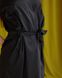 Жіночий стильний шовковий халат (Чорний) 074/22.1 фото 3 — Beauty&Fashion