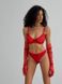Однотонный базовый комплект нижнего белья (бюстгальтер+трусики) женского красного цвета SM2213 фото 7 — Beauty&Fashion