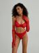 Однотонний базовий комплект спідньої білизни (бюстгальтер+трусики) жіночий червоного кольору SM2213 фото 9 — Beauty&Fashion