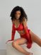 Однотонний базовий комплект спідньої білизни (бюстгальтер+трусики) жіночий червоного кольору SM2213 фото 6 — Beauty&Fashion
