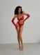 Однотонный базовый комплект нижнего белья (бюстгальтер+трусики) женского красного цвета SM2213 фото 2 — Beauty&Fashion
