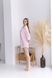 Женская нежная и легкая полосатая сатиновая розовая ночная рубашка 058/21 фото 5 — Beauty&Fashion
