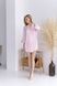 Женская нежная и легкая полосатая сатиновая розовая ночная рубашка 058/21 фото 2 — Beauty&Fashion