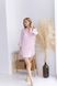 Женская нежная и легкая полосатая сатиновая розовая ночная рубашка 058/21 фото 4 — Beauty&Fashion