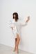 Шелковый нежный однотонный домашний женский халат айвори цвета 111/23 фото 6 — Beauty&Fashion