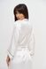 Шовковий ніжний однотонний домашній халат жіночий айворі кольору 111/23 фото 8 — Beauty&Fashion