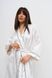 Шовковий ніжний однотонний домашній халат жіночий айворі кольору 111/23 фото 2 — Beauty&Fashion