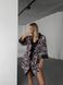 Шовковий домашній комплект (халат+сорочка) в леопардовий принт жіночий леопардового кольору 1007 фото 3 — Beauty&Fashion