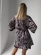 Шелковый домашний комплект (халат+рубашка) в леопардовый женский принт леопардового цвета 1007 фото 5 — Beauty&Fashion