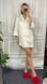 Женская невероятная удлиненная ночная сорочка для сна (Кремовый) 050/21.3 фото 2 — Beauty&Fashion