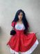 Летнее стильное мини платье в цветочный принт с имитацией женского корсета красного цвета S1486/505 фото 3 — Beauty&Fashion