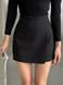 Однотонная стильная юбка-шорты женские черного цвета R1354A/ 9027 фото 1 — Beauty&Fashion