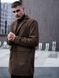 Демісезонне стильне однотонне кашемірове пальто чоловіче коричневого кольору 1669657989 фото 2 — Beauty&Fashion