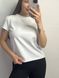 Жіноча однотонна подовжена оверсайз футболка (Білий) 126/23.24 фото 3 — Beauty&Fashion
