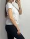 Женская удлиненная однотонная оверсайз футболка (Белый) 126/23.24 фото 5 — Beauty&Fashion