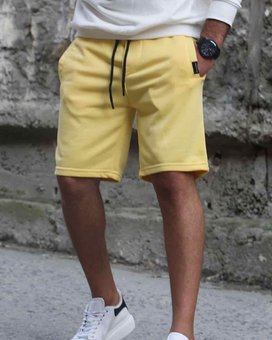 Мужские классические летние шорты (Желтый) фото — Beauty&Fashion