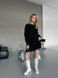 Свободная однотонная туника рванка женская черного цвета G789/3042 фото 2 — Beauty&Fashion