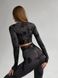 Мраморний спортивний фітнес рашнард жіночий чорного кольору OR1 фото 3 — Beauty&Fashion
