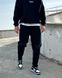 Однотонные стильные джинсы мом с потертостями мужские черного цвета N03302 фото 2 — Beauty&Fashion