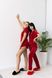 Мягкий женский комплект пижамы тройки из плюшевого велюра (Красный) 009/21.24 фото 5 — Beauty&Fashion