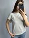 Женская удлиненная однотонная оверсайз футболка (Серый) 126/23.42 фото 2 — Beauty&Fashion