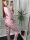 Женская однотонная шелковая пижама тройка (рубашка с длинным рукавом, брюки, шорты) (Зефирный) 015/21.20 фото 4 — Beauty&Fashion