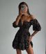 Стильное летнее мини платье в цветочный принт женское черного цвета АR103/843 фото 3 — Beauty&Fashion