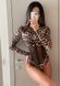 Леопардовый стильный боди с женской сеткой леопардового цвета S1514/475 фото 3 — Beauty&Fashion
