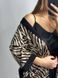 Шелковый домашний комплект (халат+рубашка) на бретельках женский леопардовый бежевого цвета 162/24 фото 8 — Beauty&Fashion