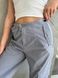 Однотонные брюки карго свободного кроя женские серого цвета А4925/128 фото 4 — Beauty&Fashion