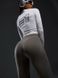 Принтований стильний моно топ жіночий білого кольору R4952/387 фото 3 — Beauty&Fashion