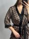 Ніжний домашній комплект (халат+сорочка) жіночий чорного кольору 164/24 фото 4 — Beauty&Fashion