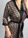 Нежный домашний комплект (халат+рубашка) женский черного цвета 164/24 фото 3 — Beauty&Fashion